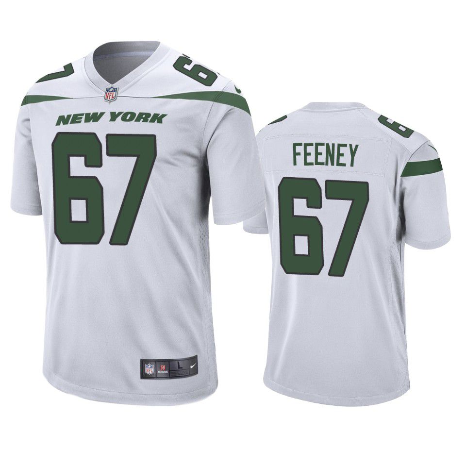 Men New York Jets #67 Dan Feeney Nike White Game NFL Jersey